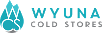 Wyuna Cold Stores logo with teal CS icon